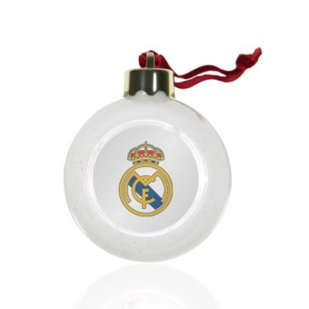 Елочный шар белый Реал Мадрид