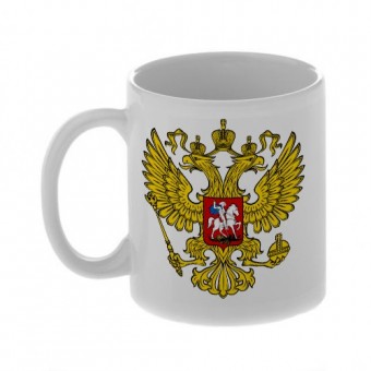 Керамическая кружка с логотипом Сборная России