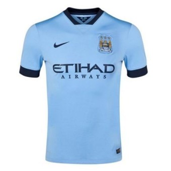 Футболка Manchester City Домашняя 2014 2015 с коротким рукавом 2XL(52)