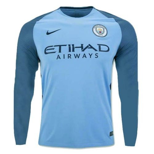 Футболка Manchester City Домашняя 2015 2016 с длинным рукавом 5XL(60)