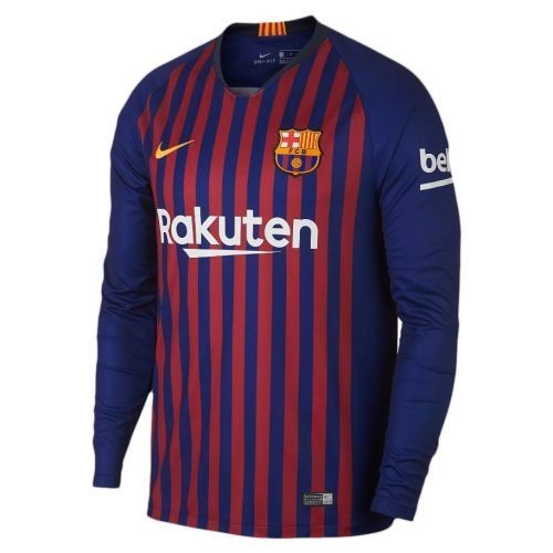 Футболка Barcelona Домашняя 2018 2019 с длинным рукавом XL(50)