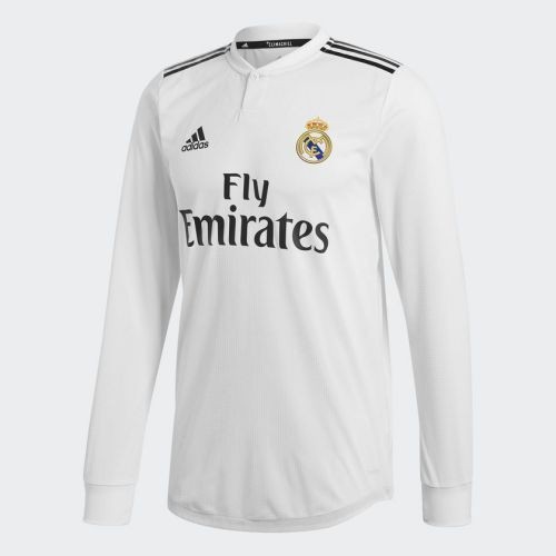 Футболка Real Madrid Домашняя 2018 2019 с длинным рукавом 2XL(52)